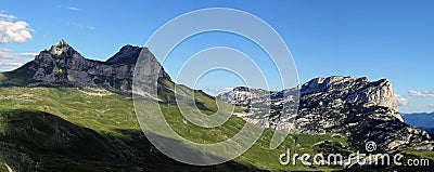 Panoramic mountains Stock Photo
