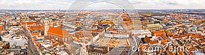 Panoramic shot of the beautiful city of Munich, Germany Stock Photo