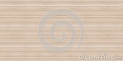 Panoramic texture of light wood with knots. Vector illustration Vector Illustration