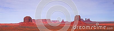 Panoramic view of Artist Point at Monument Valley Stock Photo