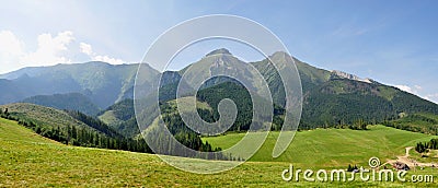 Panoramic view Belianske Tatry, Slovakia, Europe Stock Photo