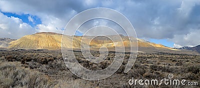 Panoramic view of The Bingham Canyon Mine Or Kennecott Copper Mine Stock Photo