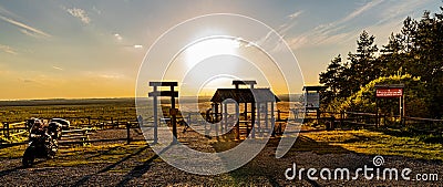 Bledowska Desert with observation platform at Czubatka view point near Klucze in Lesser Poland Editorial Stock Photo