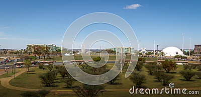 Panoramic view of Brasilia - Brasilia, Distrito Federal, Brazil Editorial Stock Photo