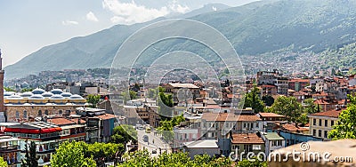 A Panoramic View of Bursa, Turkey Stock Photo