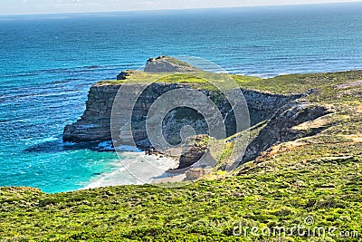 Panoramic view at the Cape of Good Hope Stock Photo