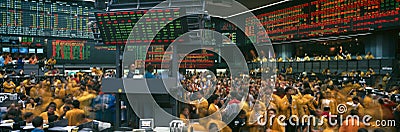 Panoramic view of Chicago Mercantile Exchange Editorial Stock Photo