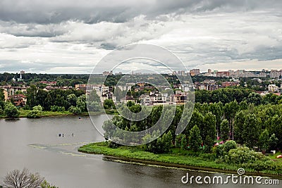 Kotorosl River in Yaroslavl Stock Photo