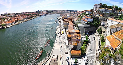 Panoramic view of City of Porto, Portugal Stock Photo