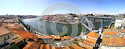 Panoramic view of City of Porto, Portugal Stock Photo