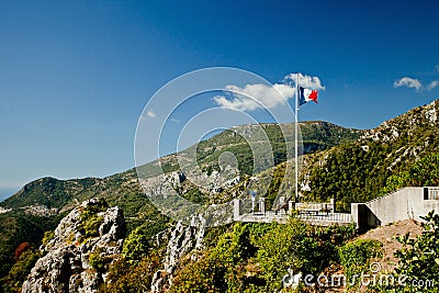 Panoramic view, Cote d'Azur, France Stock Photo