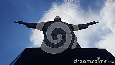 the view of the cristo redentor in brazil Editorial Stock Photo