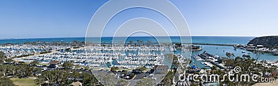 Panoramic view of Dana Point harbour, Orange County - California Stock Photo