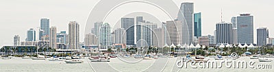 Panoramic view of downtown Miami Editorial Stock Photo