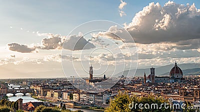 Panoramic view of Florence Stock Photo
