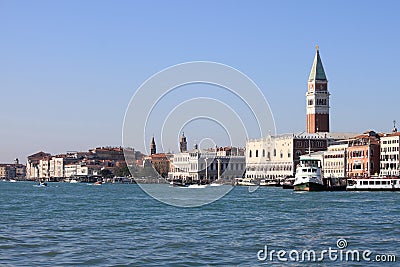 Giudecca channel in Venice Stock Photo