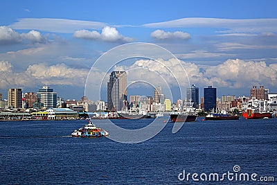 Panoramic View of Kaohsiung City Stock Photo