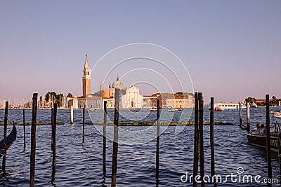 Panoramic view of Laguna Veneta of Venice city Editorial Stock Photo