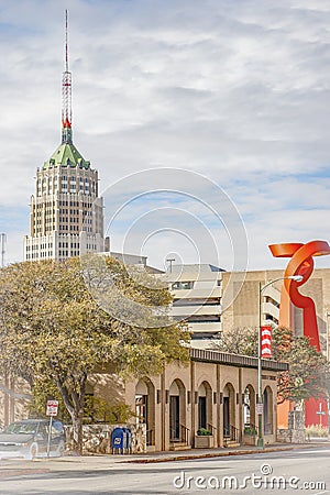 Panoramic view of the Life Tower and the Torch of Friendship Editorial Stock Photo
