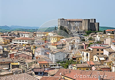Panoramic view of Melfi. Basilicata. Italy. Stock Photo