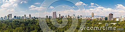 Panoramic View of Mexico City - Mexico Stock Photo