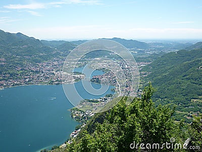 Panoramic view from Monte Barro & x28;Italy& x29; Stock Photo