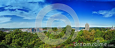 Panoramic view at Mount Faber Stock Photo