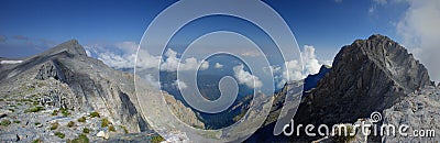 Mount Olympus National Park Panorama, Greece Stock Photo