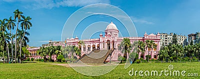 Panoramic view at the Mughal Palace - Ahsan Manzil in Dhaka, Bangladesh Stock Photo