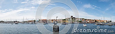 Panoramic view over Marstrand Editorial Stock Photo