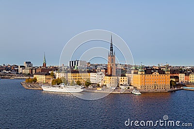 Panoramic view over Stockholm, Capital of Sweden Stock Photo