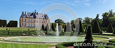 Chateau and parc de Sceaux in summer - Hauts-de-Seine, France Stock Photo