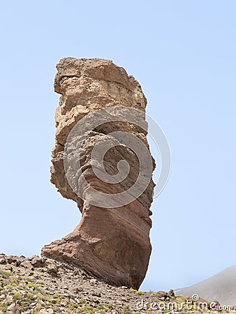 Panoramic view of the path of the Roques Garcia viewpoint in Teide national Park Stock Photo