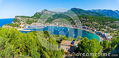 Panoramic view of Porte de Soller, Palma Mallorca, Spain Stock Photo