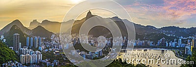 Panoramic view of Rio De Janeiro, Brazil landscape Stock Photo