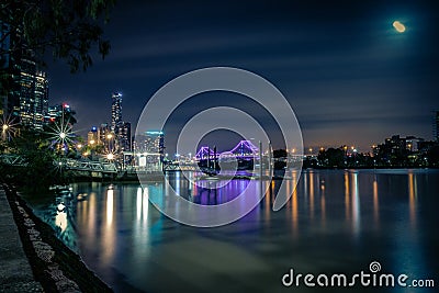 Panoramic view on river in Brisbane Stock Photo