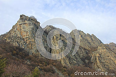 Panoramic view of rocks Stock Photo