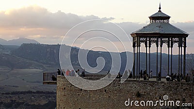Panoramic view-Ronda- ANDALUSIA-SPAIN Stock Photo