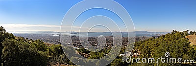 Panoramic view of the San Francisco Bay from the Lawrence Hall o Stock Photo