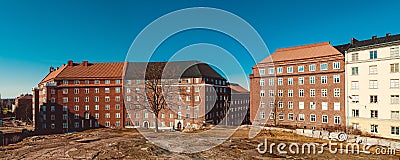 Panoramic view from the top of Temppeliaukio Church in Helsinki, Finland. Stock Photo