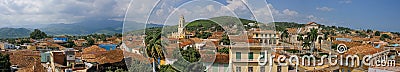 Panoramic view of Trinidad city seen from the the City Museum tower Stock Photo