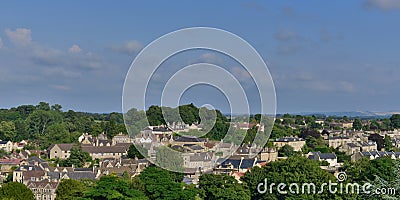 Town Set amongst Trees Editorial Stock Photo