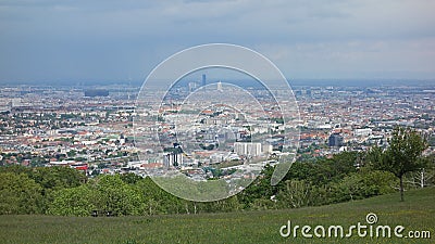 Panoramic view of Vienna Stock Photo