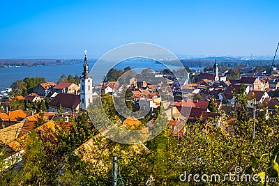 Panoramic view of Zemun, Belgrade Stock Photo