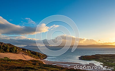 Panoramic views from the Applecross peninsula Stock Photo