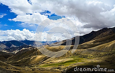 View from Fotula Top in Kashmir India Stock Photo