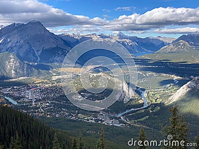 Panoramica view of Alberta canada Stock Photo