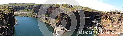 Panorma - Mitchell falls, kimberley, west australia Stock Photo