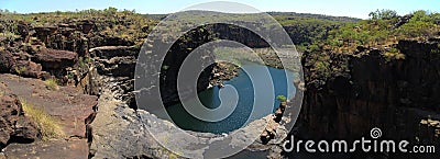 Panorma - Mitchell falls, kimberley, west australia Stock Photo