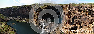 Panorma - Mitchell falls, kimberley, west australia Stock Photo